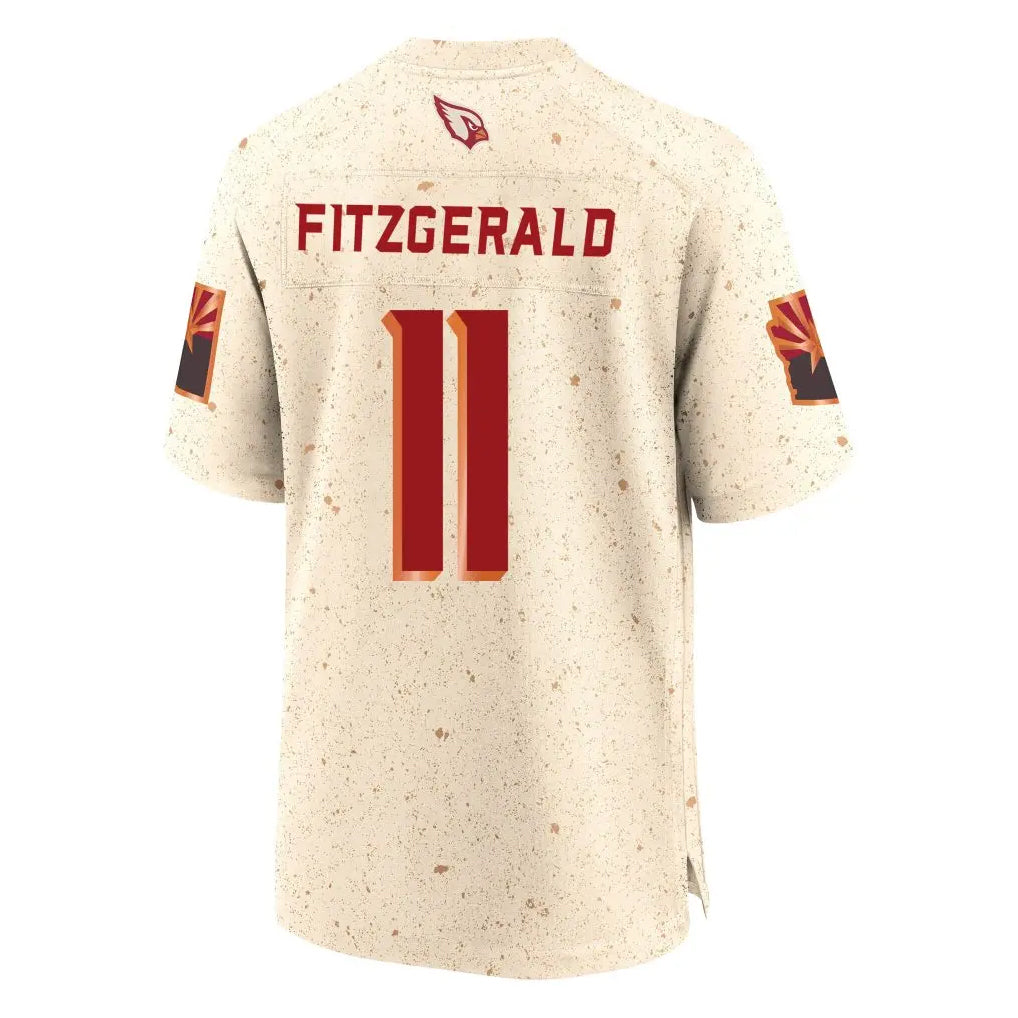 Perkns A.Cardinals #11 Larry Fitzgerald Player Cream Rivalries Collection Game Stitched Jerseys