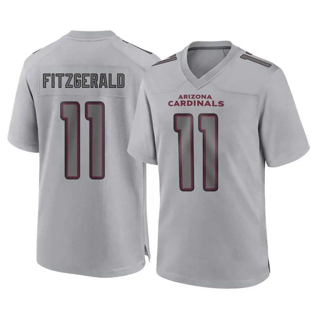 Perkns A.Cardinals #11 Larry Fitzgerald Player Gray Fashion Home Game Stitched Jerseys