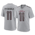 Perkns A.Cardinals #11 Larry Fitzgerald Player Gray Fashion Home Game Stitched Jerseys