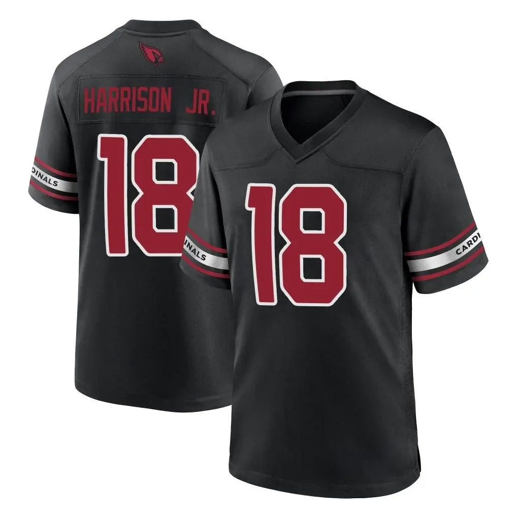 Perkns A.Cardinals #18 Marvin Harrison Jr. Player Black Alternate Game Stitched Jerseys
