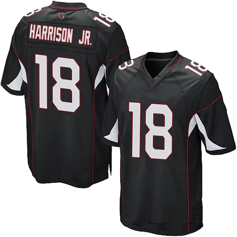 Perkns A.Cardinals #18 Marvin Harrison Jr. Player Black Game Stitched Jerseys