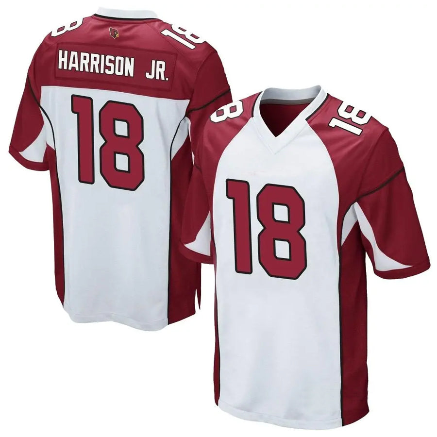 Perkns A.Cardinals #18 Marvin Harrison Jr. Player White Game Stitched Jerseys