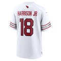 Perkns A.Cardinals #18 Marvin Harrison Jr. Player White Game Road Stitched Jerseys