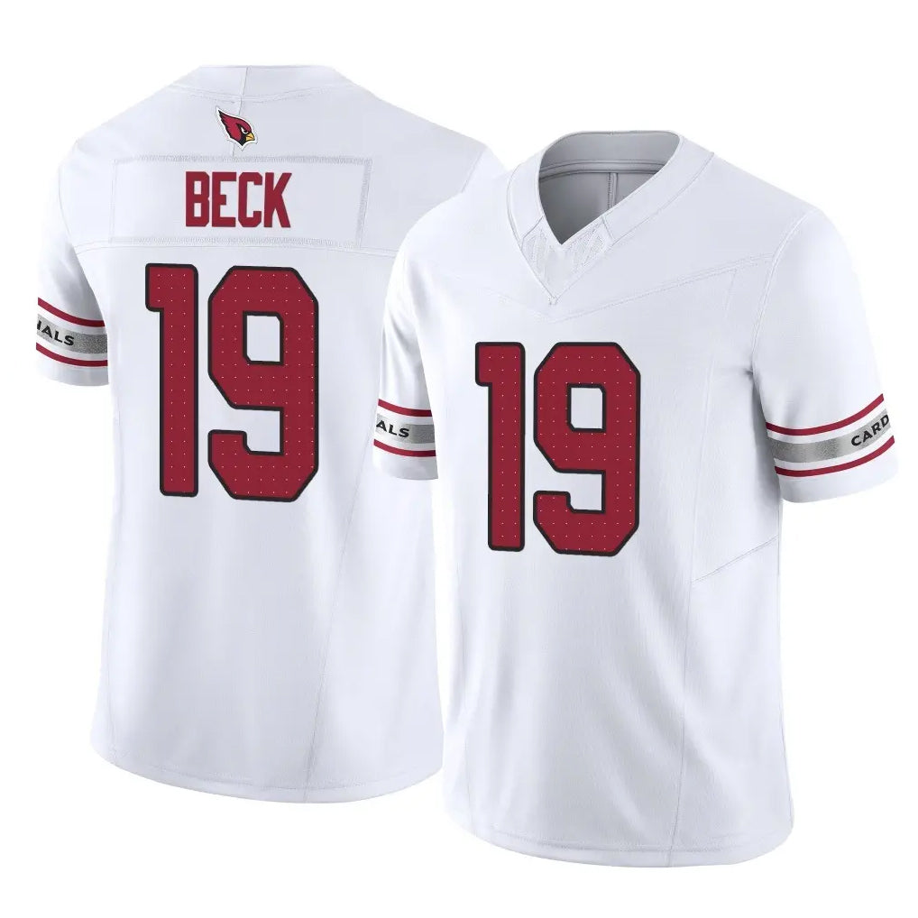 Perkns A.Cardinals #19 Carson Beck Player White Vapor F.U.S.E. Limited Home Game Stitched Jerseys