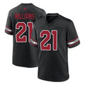 Perkns A.Cardinals #21 Garrett Williams Player Black Game Home Stitched Jerseys