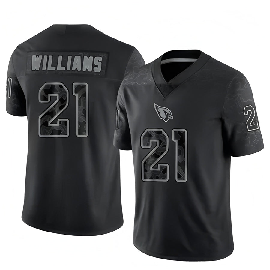 Perkns A.Cardinals #21 Garrett Williams Player Black RFLCTV Limited Stitched Jerseys