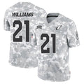 Perkns A.Cardinals #21 Garrett Williams Player Camo Salute to Service Limited Stitched Stitched Jerseys