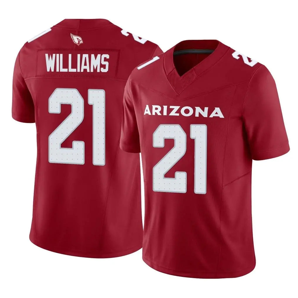 Perkns A.Cardinals #21 Garrett Williams Player Cardinal Vapor F.U.S.E. Limited Home Game Stitched Jerseys