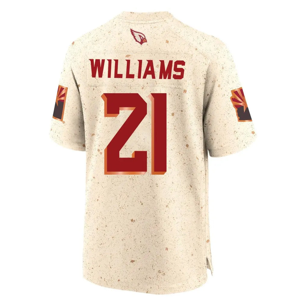 Perkns A.Cardinals #21 Garrett Williams Player Cream Rivalries Collection Game Stitched Jerseys