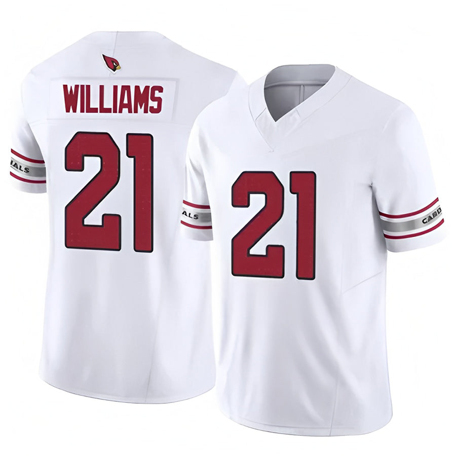 Perkns A.Cardinals #21 Garrett Williams Player White Game Home Stitched Jerseys