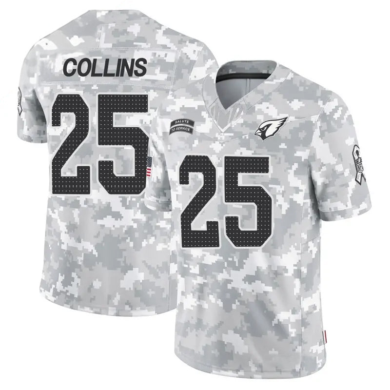 Perkns A.Cardinals #25 Zaven Collins Player Camo Salute to Service Limited Stitched Stitched Jerseys