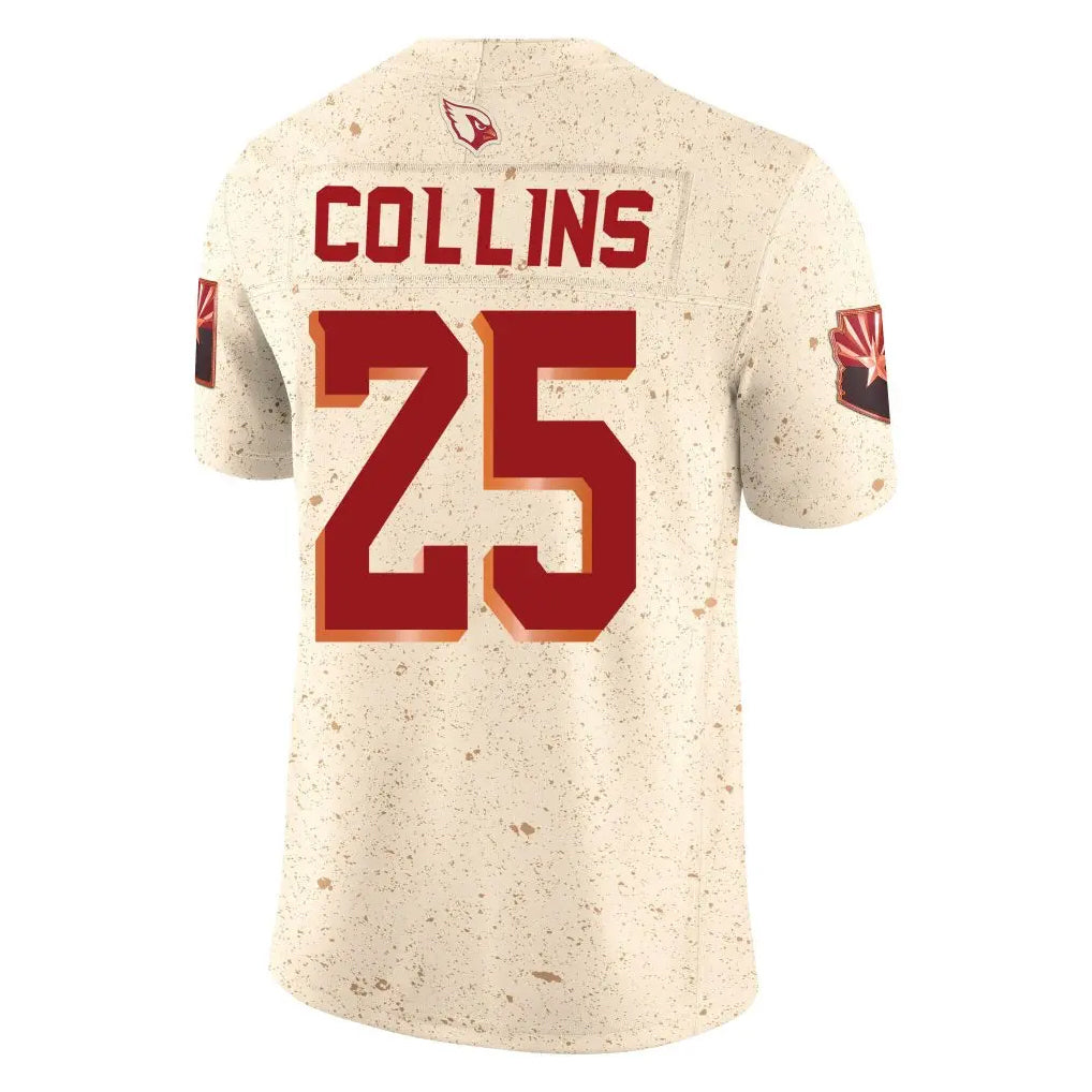 Perkns A.Cardinals #25 Zaven Collins Player Cream Rivalries Collection Vapor Limited Home Game Stitched Jerseys