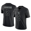 Perkns A.Cardinals #2 Will Johnson Player Black RFLCTV Limited Home Game Stitched Jerseys