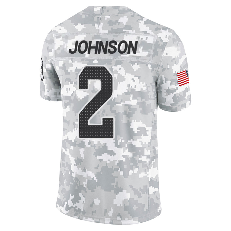 Perkns A.Cardinals #2 Will Johnson Player Camo Salute to Service Limited Home Stitched Jerseys