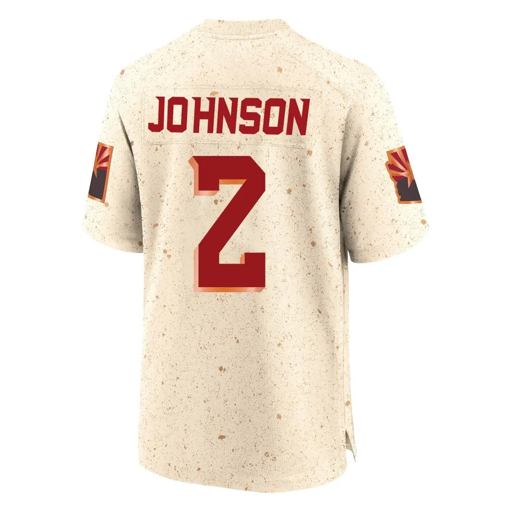 Perkns A.Cardinals #2 Will Johnson Player Cream Rivalries Collection Game Stitched Jerseys