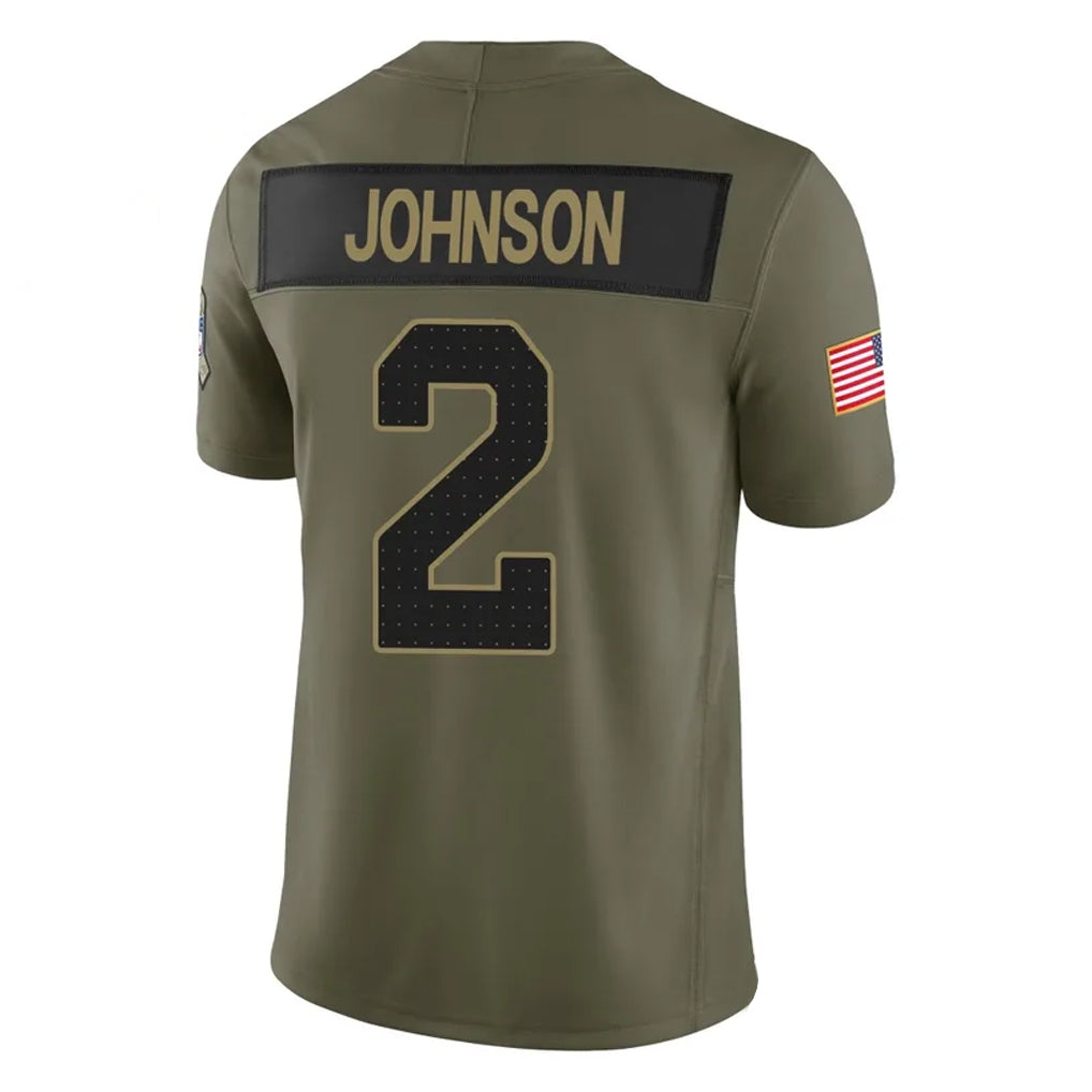 Perkns A.Cardinals #2 Will Johnson Player Olive Salute To Service Limited Home Game Stitched Jerseys