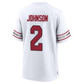 Perkns A.Cardinals #2 Will Johnson Player White Home Game Stitched Jerseys