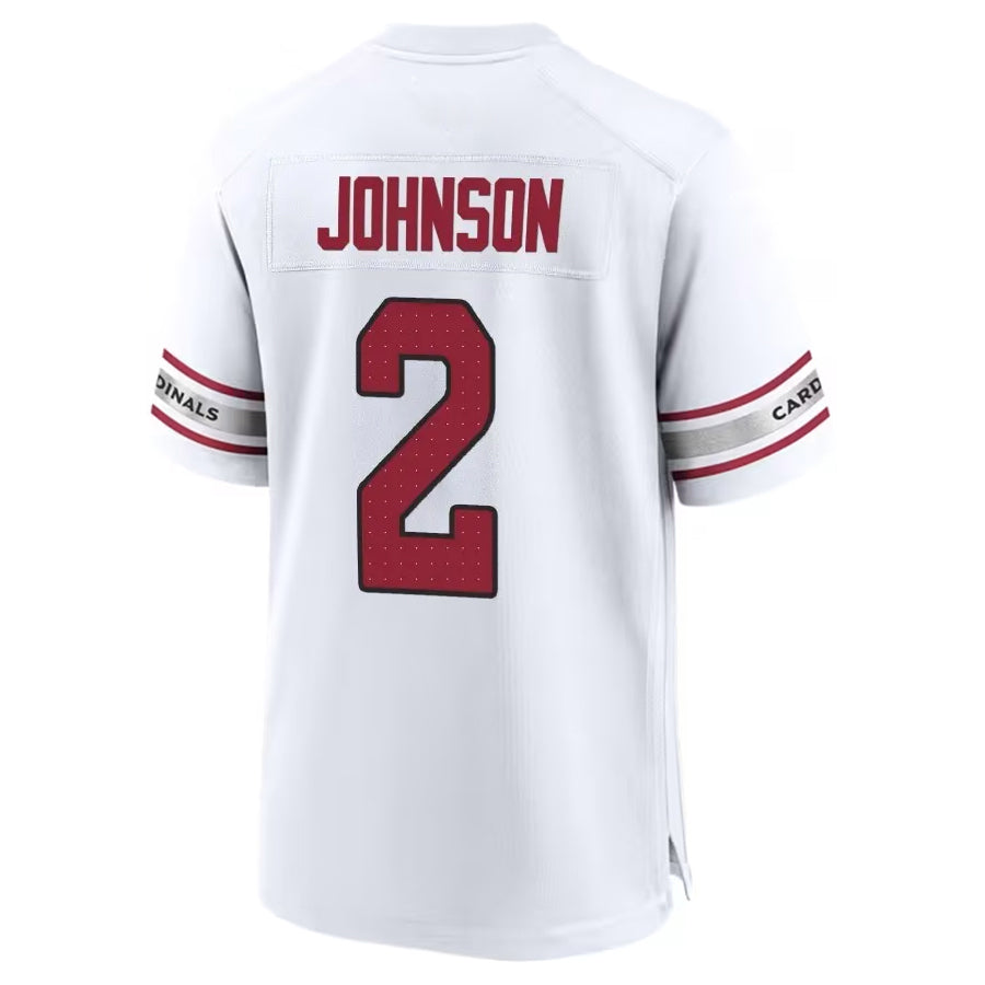 Perkns A.Cardinals #2 Will Johnson Player White Home Game Stitched Jerseys