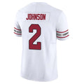 Perkns A.Cardinals #2 Will Johnson Player White Vapor F.U.S.E. Limited Home Game Stitched Jerseys