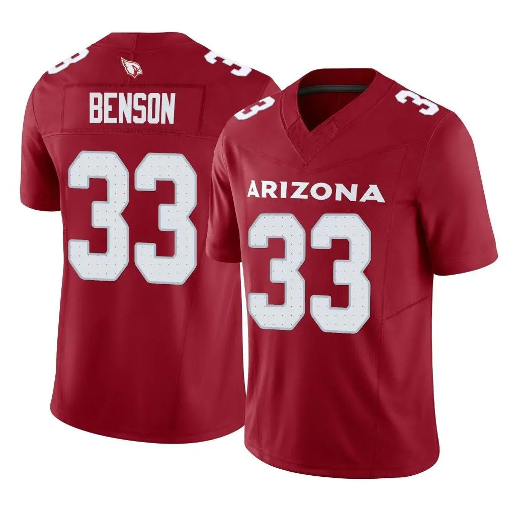 Perkns A.Cardinals #33 Trey Benson Player Cardinal Vapor F.U.S.E. Limited Home Game Stitched Jerseys