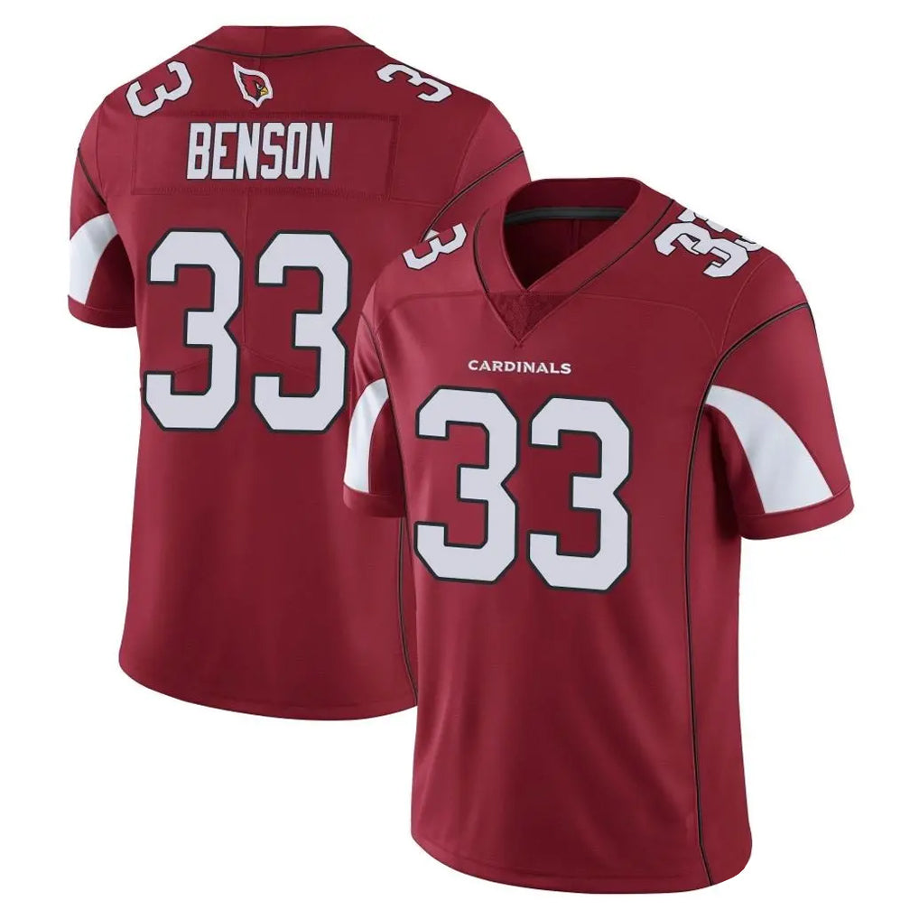 Perkns A.Cardinals #33 Trey Benson Player Cardinal Vapor Limited Home Game  Stitched Jerseys