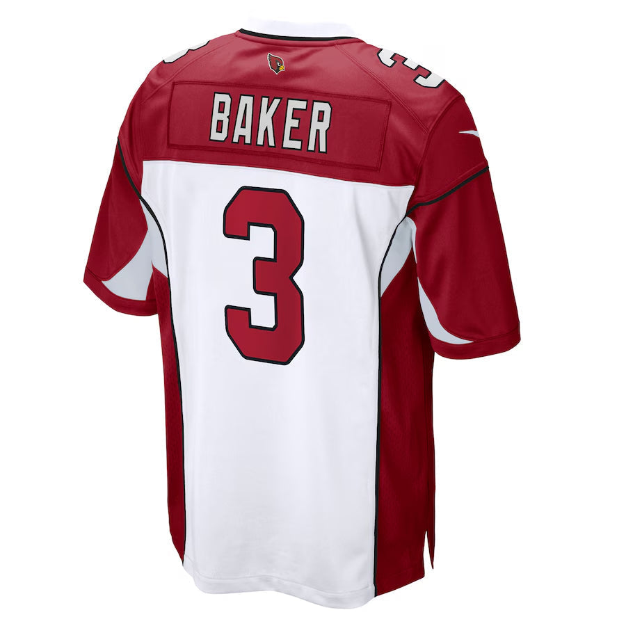 Perkns A.Cardinals #3 Budda Baker Player White-Red Home Game Stitched  Jerseys