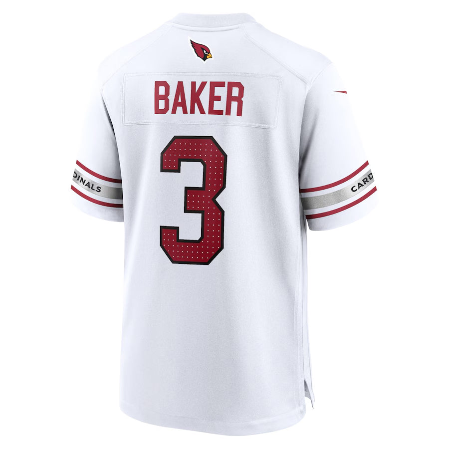 Perkns A.Cardinals #3 Budda Baker Player White Game Road Stitched  Jerseys