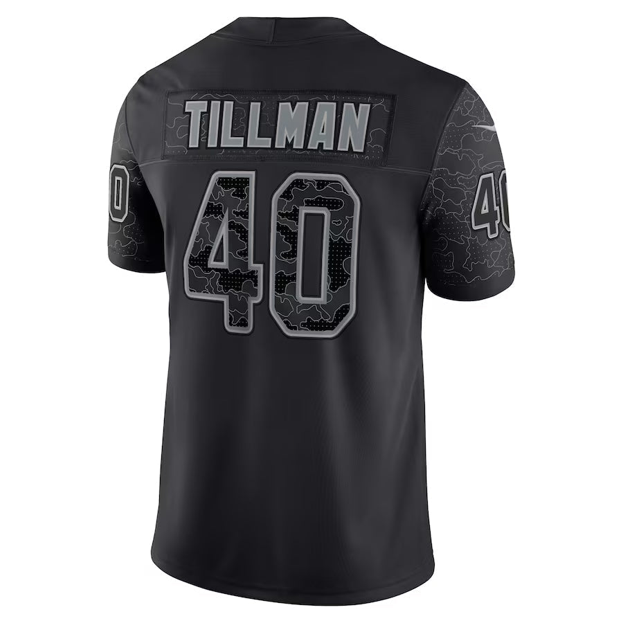 Perkns A.Cardinals #40 Pat Tillman Player Black RFLCTV Limited Stitched Jerseys