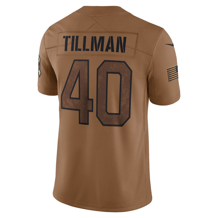 Perkns A.Cardinals #40 Pat Tillman Player Brown Salute To Service Limited Stitched Jerseys