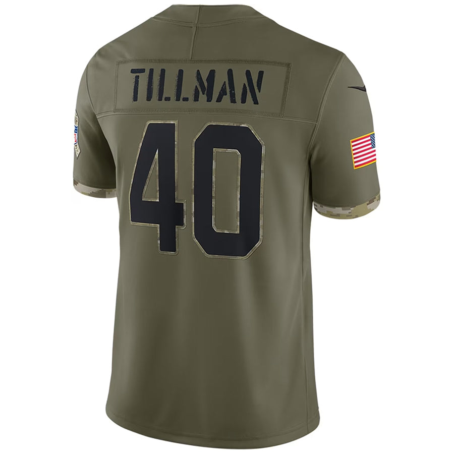 Perkns A.Cardinals #40 Pat Tillman Player Olive Salute to Service Limited Stitched Jerseys