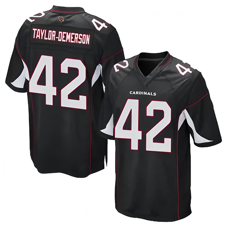 Perkns A.Cardinals #42 Dadrion Taylor-Demerson Player Black Game Stitched Jerseys