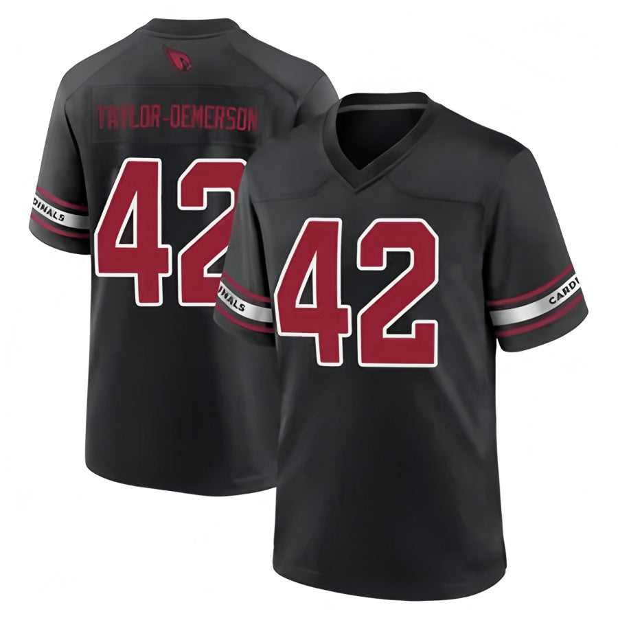 Perkns A.Cardinals #42 Dadrion Taylor-Demerson Player Black Home Game Stitched Jerseys