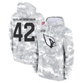 Perkns A.Cardinals #42 Dadrion Taylor-Demerson Player Camo Salute to Service Hoodies Stitched Jerseys