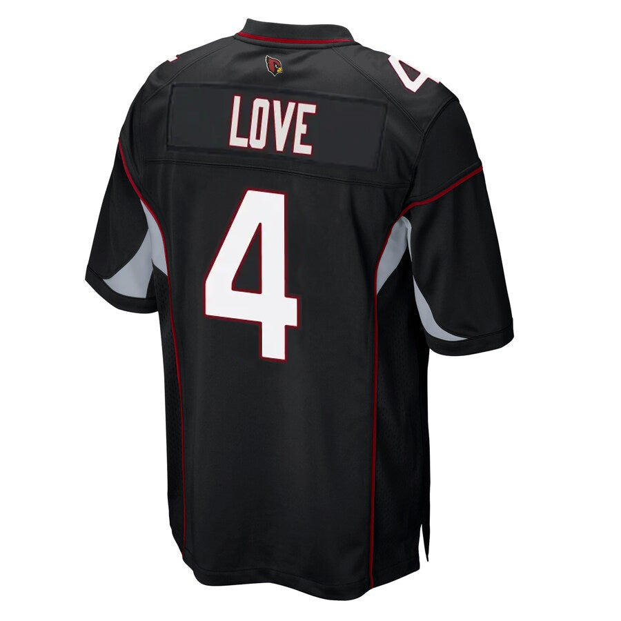 Perkns A.Cardinals #4 Jeremiyah Love Player Black Alternate Game Stitched Jerseys