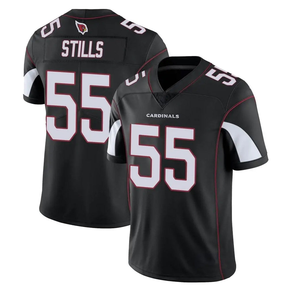 Perkns A.Cardinals #55 Dante Stills Player Black Vapor Limited Home Game Stitched Jerseys