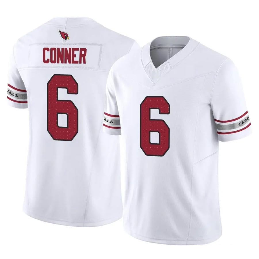 Perkns A.Cardinals #6 James Conner Player White Vapor F.U.S.E. Limited Home Game Stitched Jerseys
