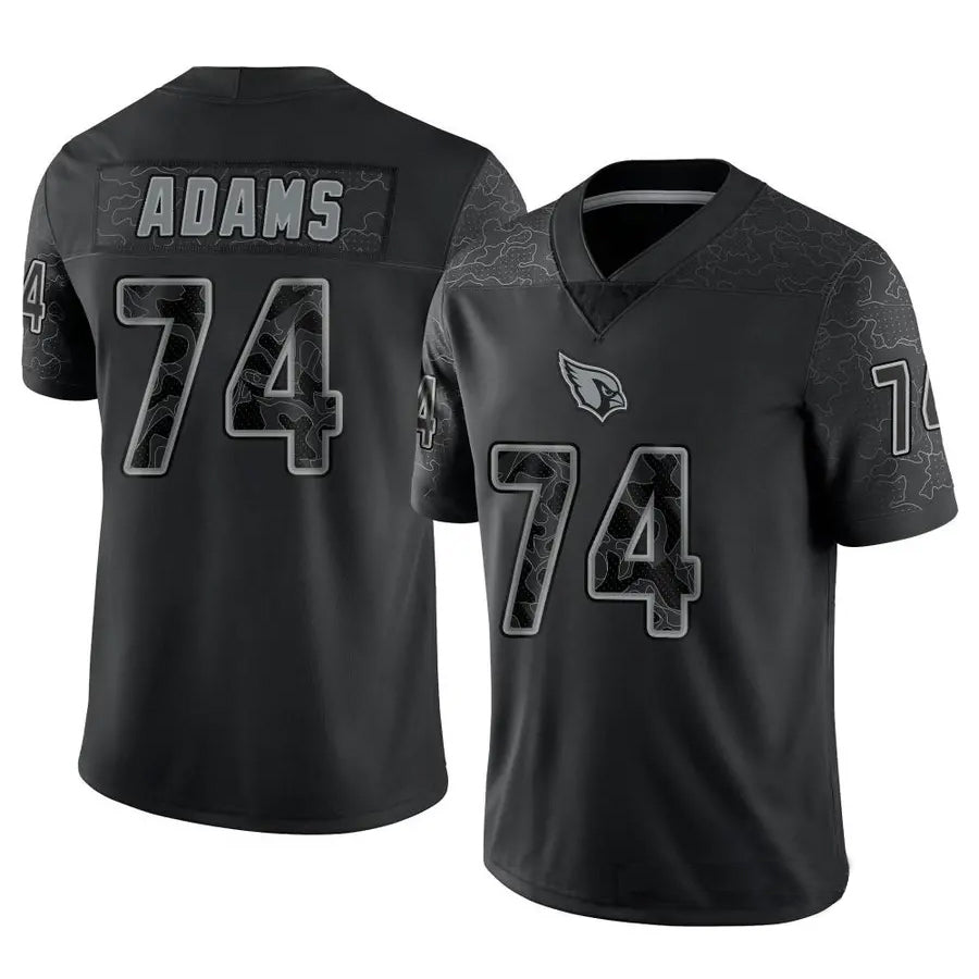 Perkns A.Cardinals #74 Isaiah Adams Player Black RFLCTV Limited Stitched Jerseys