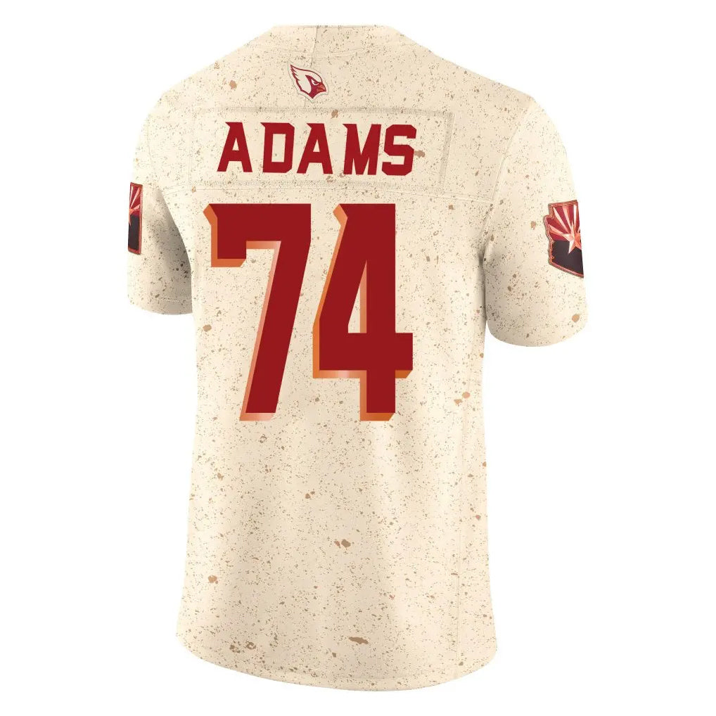 Perkns A.Cardinals #74 Isaiah Adams Player Cream Rivalries Collection Vapor Limited Home Game Stitched Jerseys