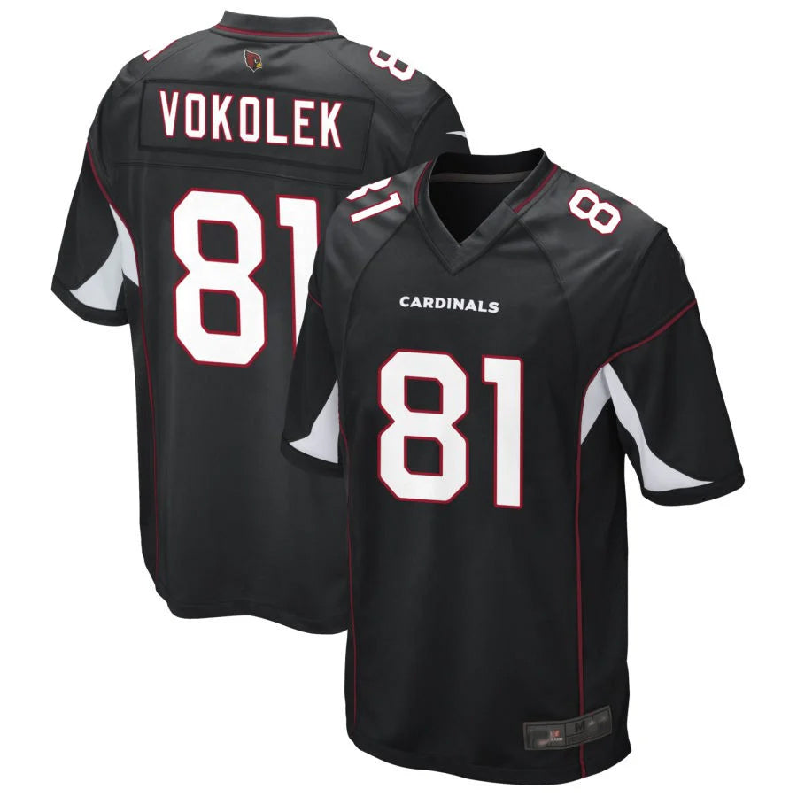 Perkns A.Cardinals #81 Travis Vokolek Player Black Game Stitched Jerseys