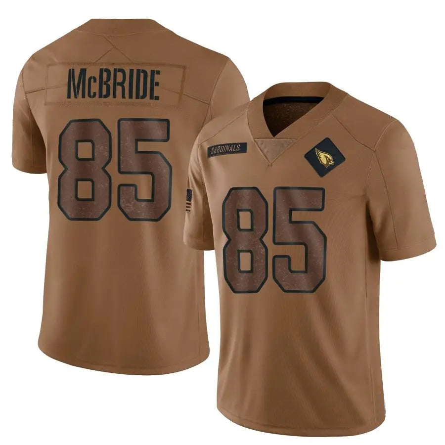 Perkns A.Cardinals #85 Trey McBride Player Black Limited Reflective Stitched Jerseys