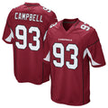 Perkns A.Cardinals #93 Calais Campbell Player Cardinal Game Stitched  Jerseys