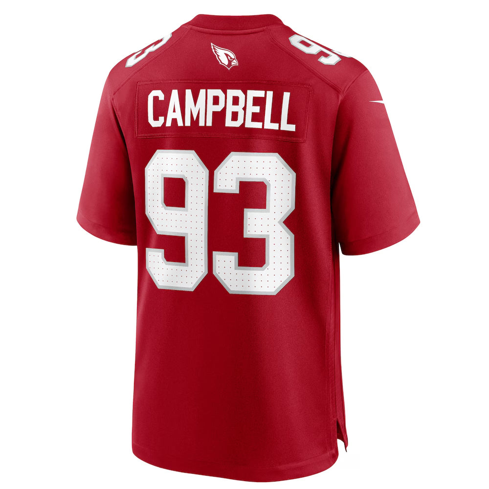 Perkns A.Cardinals #93 Calais Campbell Player Cardinal Home Game Stitched Jerseys