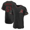 Perkns A.Diamondbacks #51 Randy Johnson Player Black Authentic Alternate Stitched Jerseys