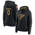Perkns A.Falcons #0 Divine Deablo Player Black Salute to Service Hoodies Stitched Jerseys