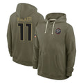 Perkns A.Falcons #11 Jalon Walker Player Olive 2025 Salute to Service Hoodies Stitched Jerseys