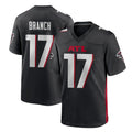 Perkns A.Falcons #17 Zachariah Branch Player Black Home Game Stitched Jerseys