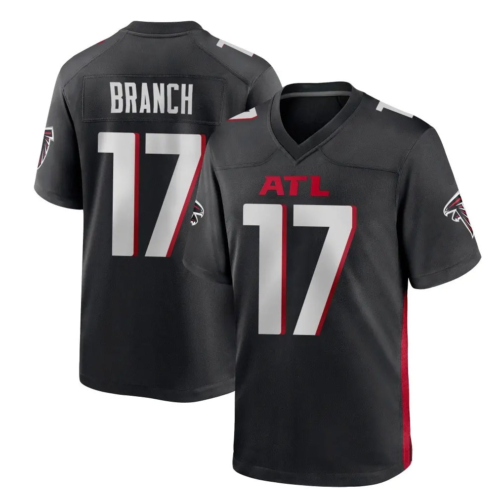 Perkns A.Falcons #17 Zachariah Branch Player Black Home Game Stitched Jerseys