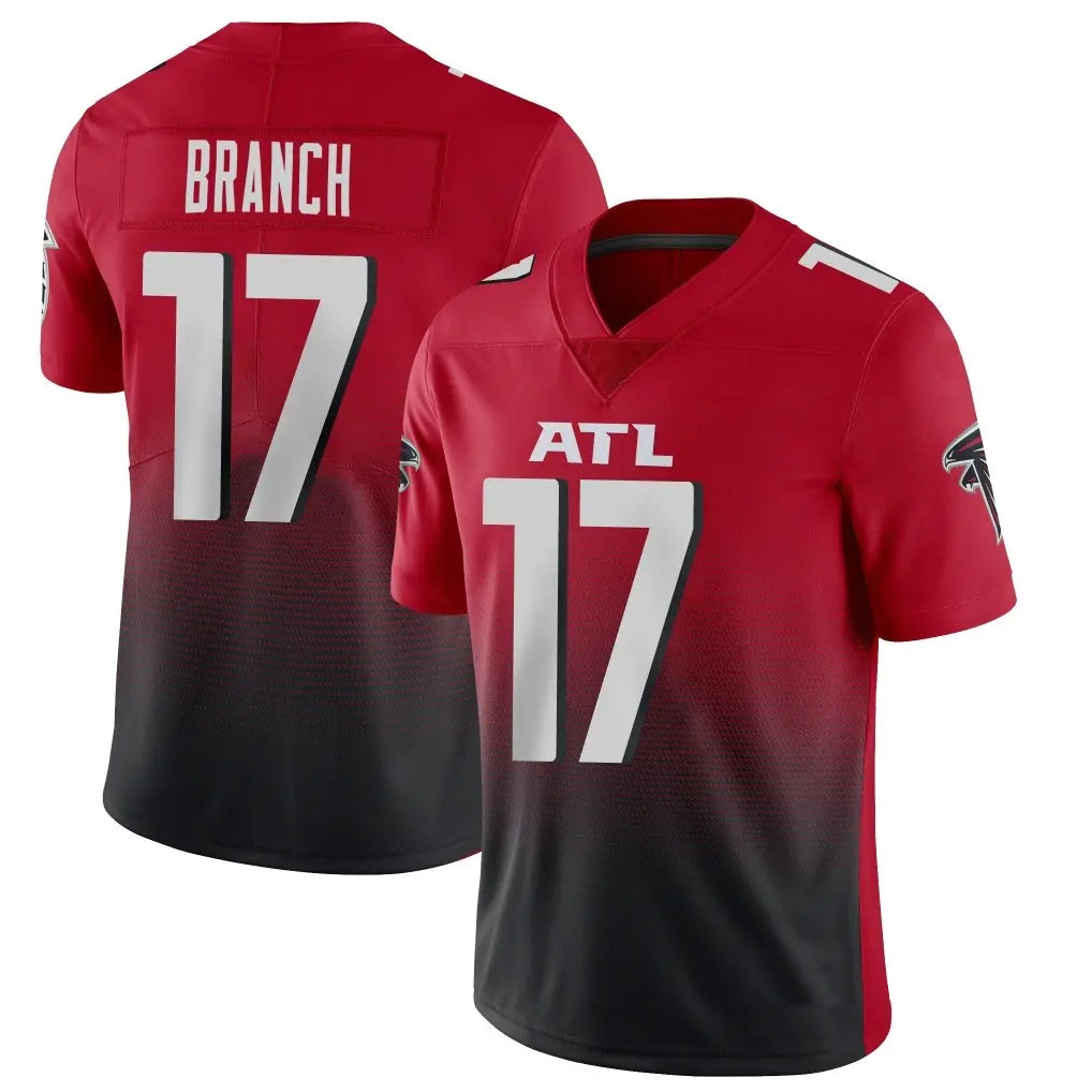 Perkns A.Falcons #17 Zachariah Branch Player Red Vapor Untouchable Limited Home Game Stitched Jerseys