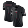 Perkns A.Falcons #1 Tua Tagovailoa Player Black Impact Limited Game Stitched Jerseys