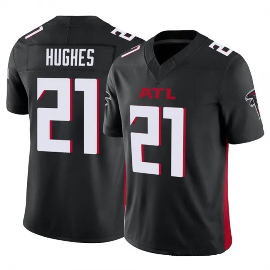 Perkns A.Falcons #21 Mike Hughes Player Black Vapor F.U.S.E. Limited Stitched Jerseys